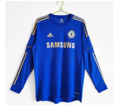 Chelsea 12/13 Home Blue Long Sleeve Soccer Jersey